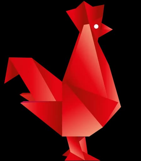Logo French Tech représentant un coq rouge stylisé